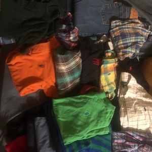 Lot of boys Polo shirts and Levi’s pants/shorts